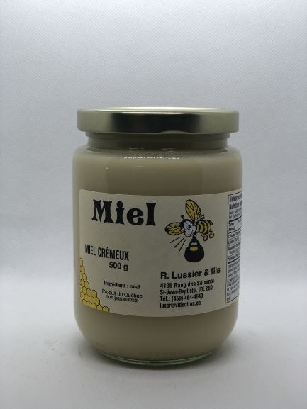 Miel blanc crémeux