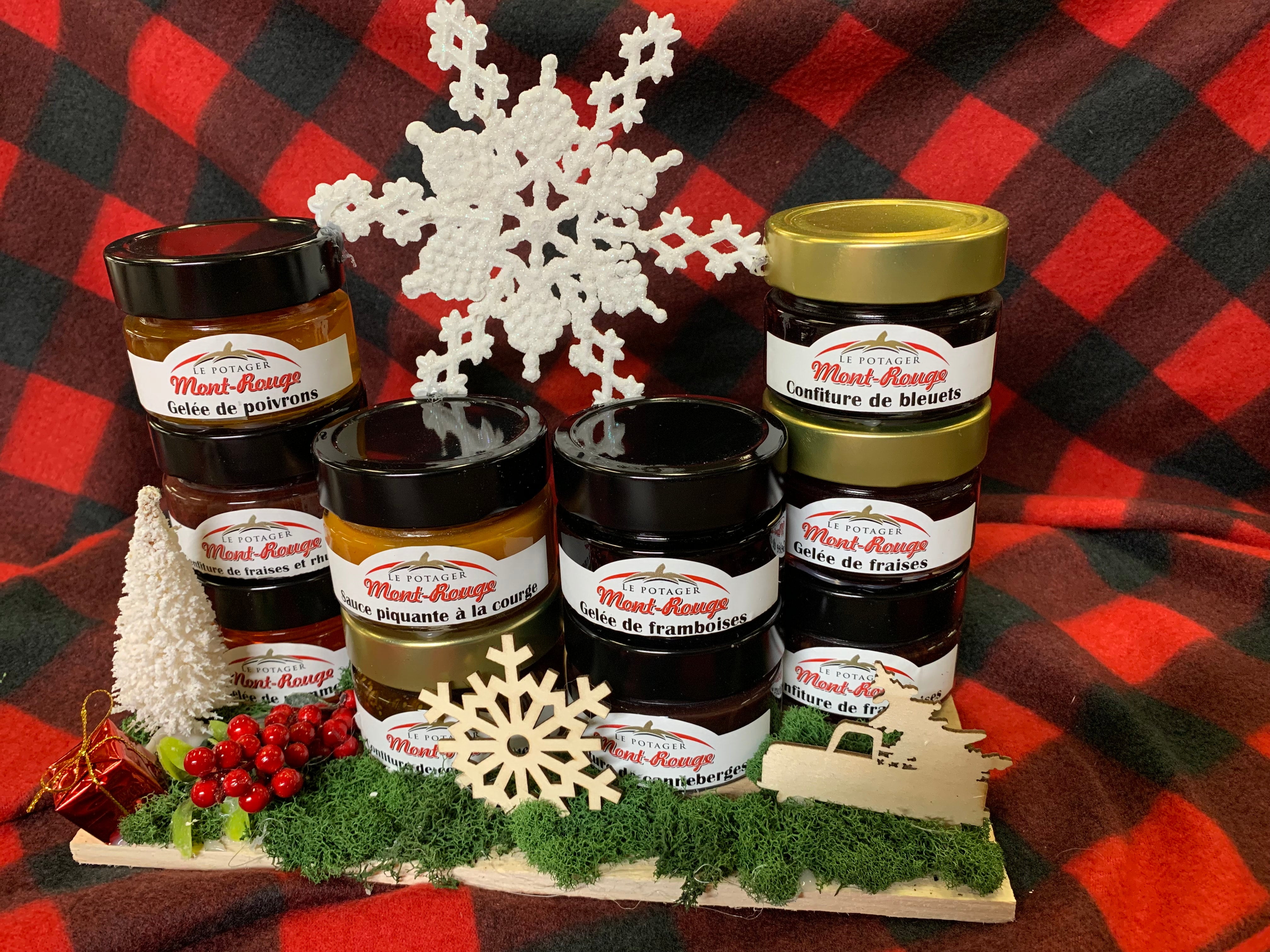 Centre de table Confiture avec 10 X 106ml