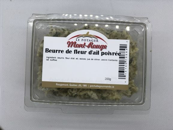 Beurre de fleur d'ail poivrée