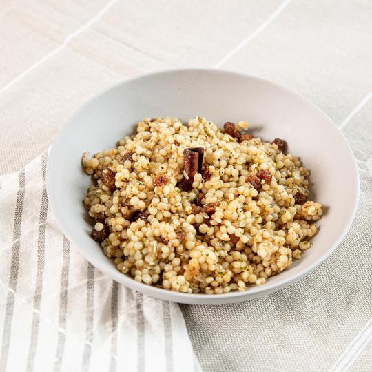 Couscous israélien aux épices et raisins